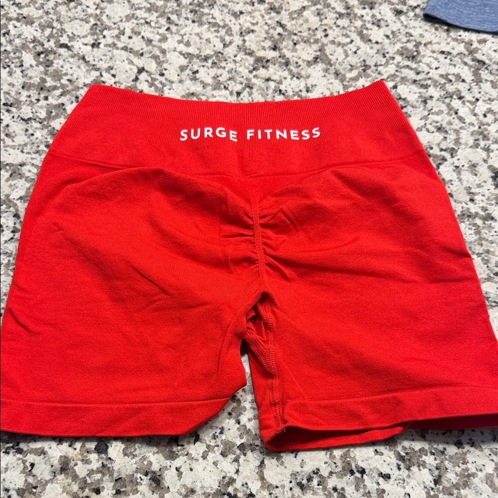 Women's Red Surge Fitness Shorts